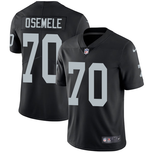 Nike Raiders #70 Kelechi Osemele Black Team Color Men's Stitched NFL Vapor Untouchable Limited Jersey